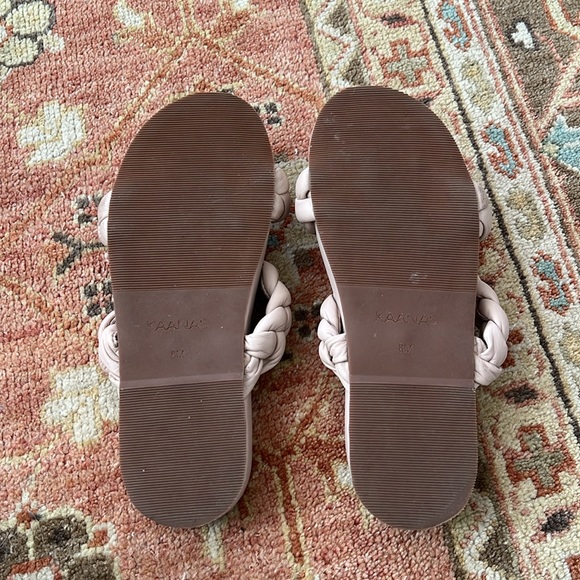 Kaanas Blush Coco Braided Slide Sandal - Picture 3 of 3